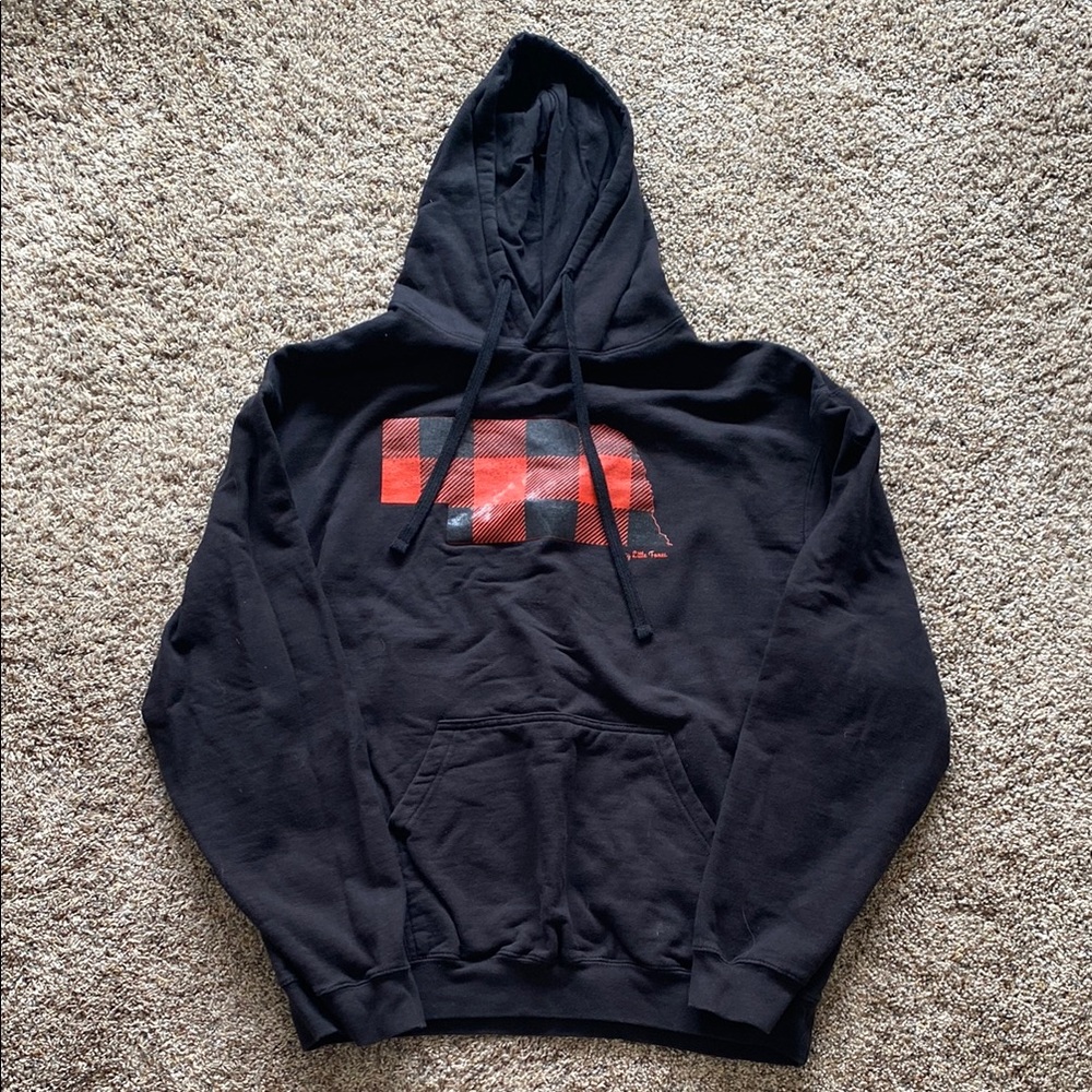 Nebraska Black and Red Graphic Hoodie